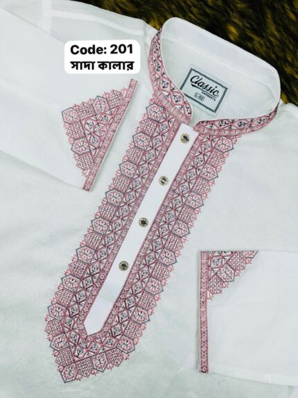 ১০০% সুতি ( কোড: সাদা 201)